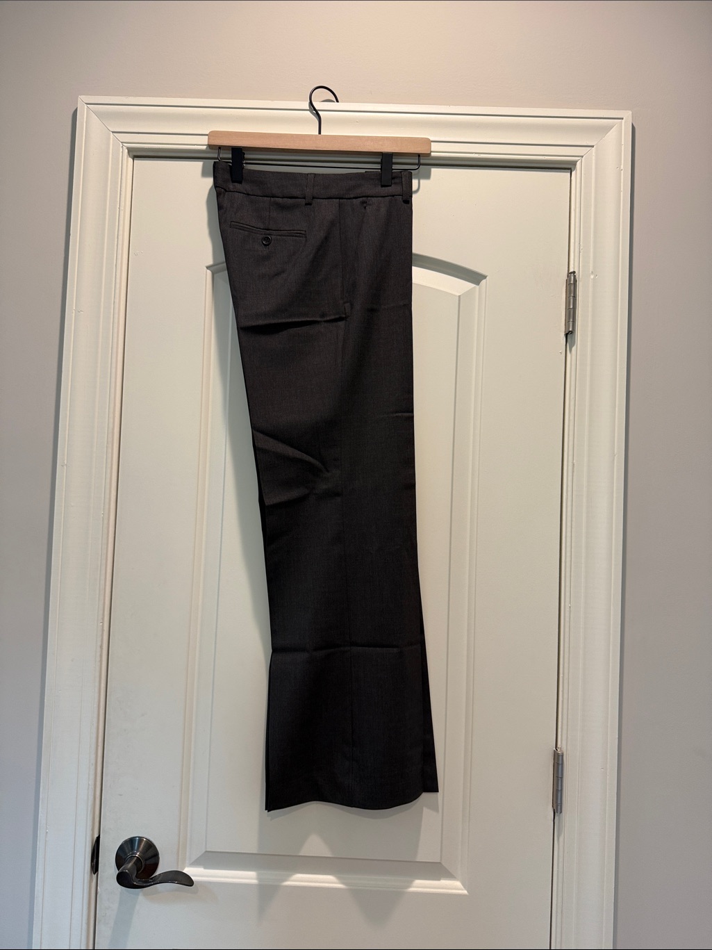 Nwt - Theory Women's Dark Gray Dress Pants - Tailored Wide Leg